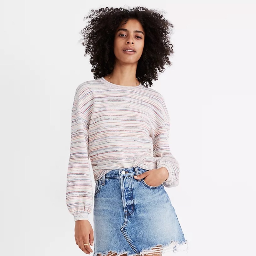 Madewell Bubble Crop Sweater